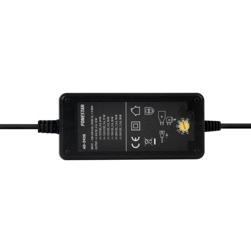 Cargador de Portátil Fonestar AD-2436/ 36W/ Manual/ 7 Conectores/ Voltaje 100-240V