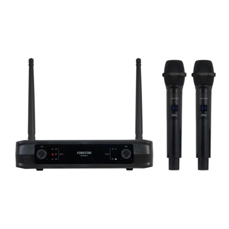 Micrófono Inalámbrico Doble Mano UHF Fonestar SONAIR-2M/ Incluye Receptor