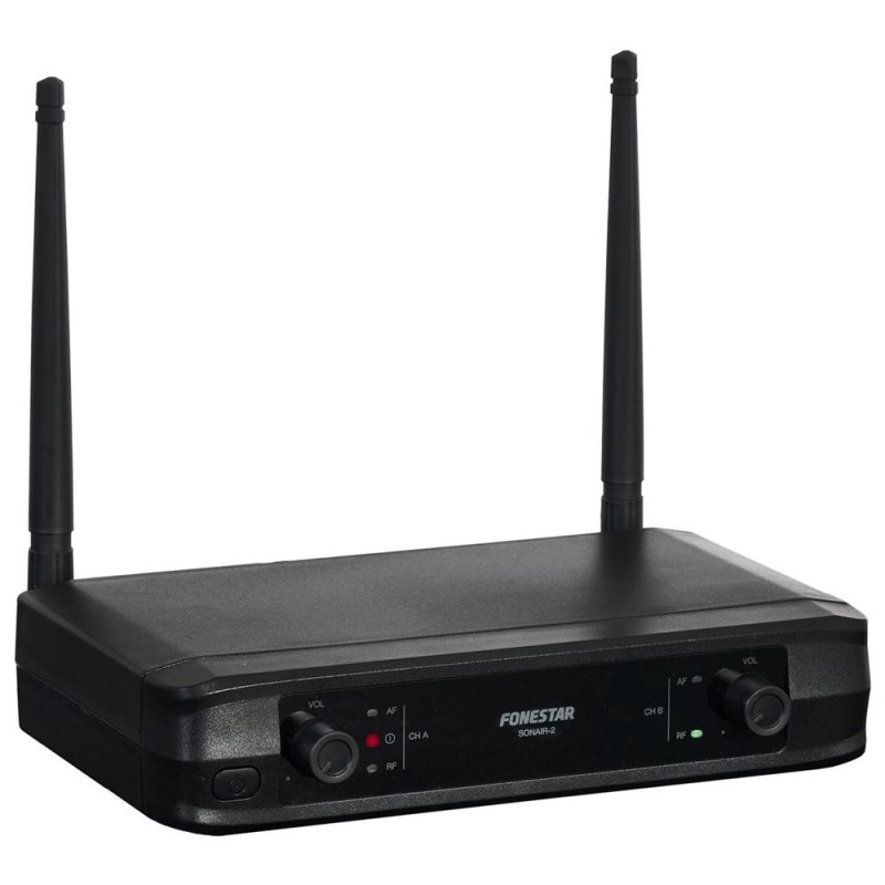Micrófono Inalámbrico Doble Mano UHF Fonestar SONAIR-2M/ Incluye Receptor