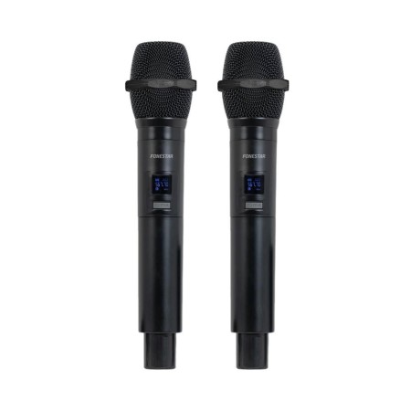 Micrófono Inalámbrico Doble Mano UHF Fonestar SONAIR-2M/ Incluye Receptor