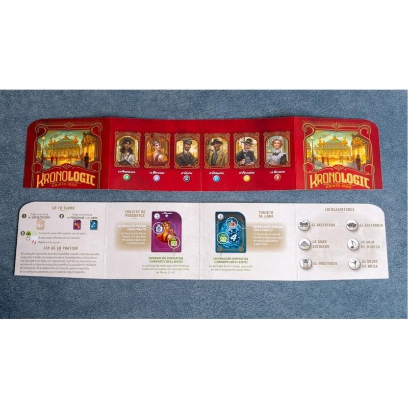 Juego de mesa kronologic: paris 1920
