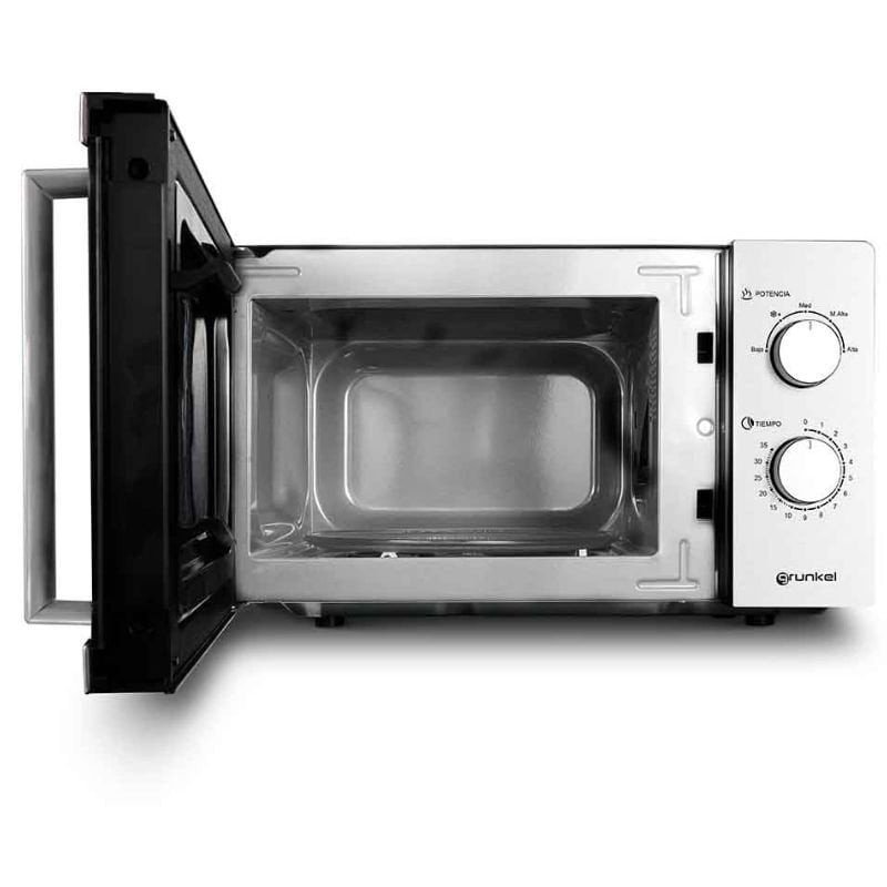 Microondas Grunkel MWG-20INOX/ 700W/ Capacidad 20L/ Funcion Grill/ Plata