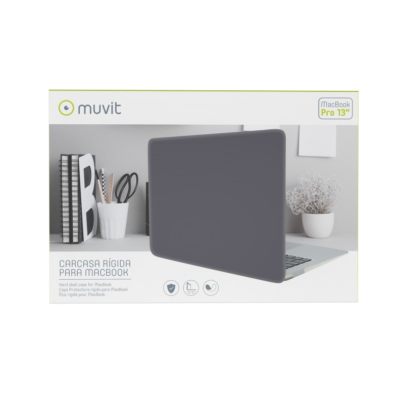 Funda muvit para apple macbook pro 13 pulgadas negra
