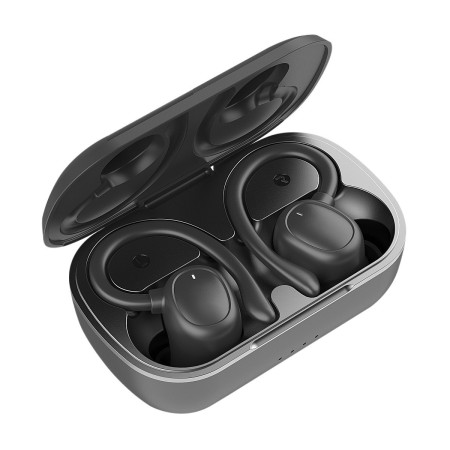 Auriculares Deportivos Bluetooth Muvit iO Smart True Wireless Sport ENC con estuche de carga/ Autonomía 6h/ Negros