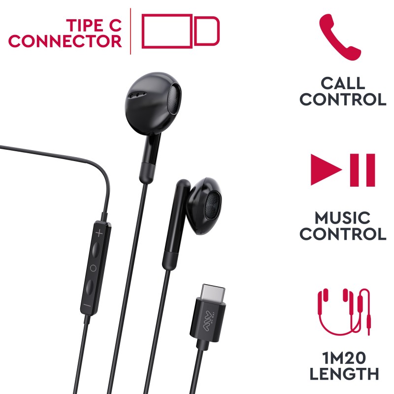 Auricualres myway mwhph0033 negro
