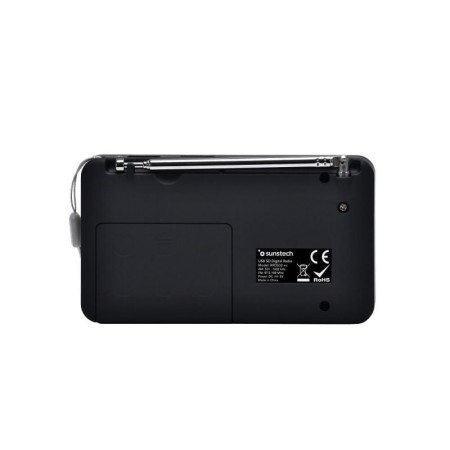 Radio Portátil Sunstech RPDS32BL/ con Batería/ Negra y Azul
