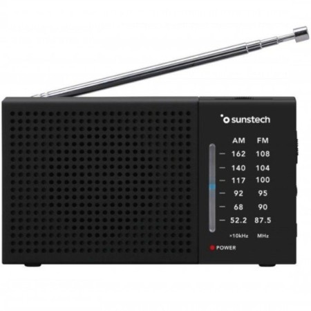 Radio Portátil Sunstech RPS412/ a Pilas/ Negra