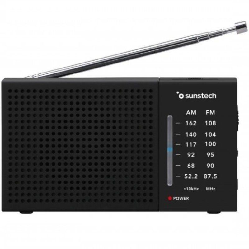 Radio Portátil Sunstech RPS412/ a Pilas/ Negra