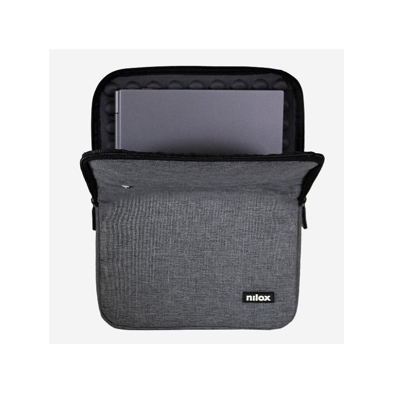 Funda nilox sleeve para portatil 15.6 pulgadas gris