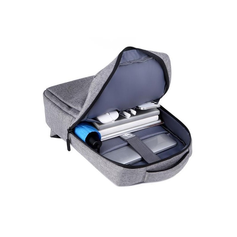 Mochila nilox nxbk035 para portatil 15.6 pulgadas gris