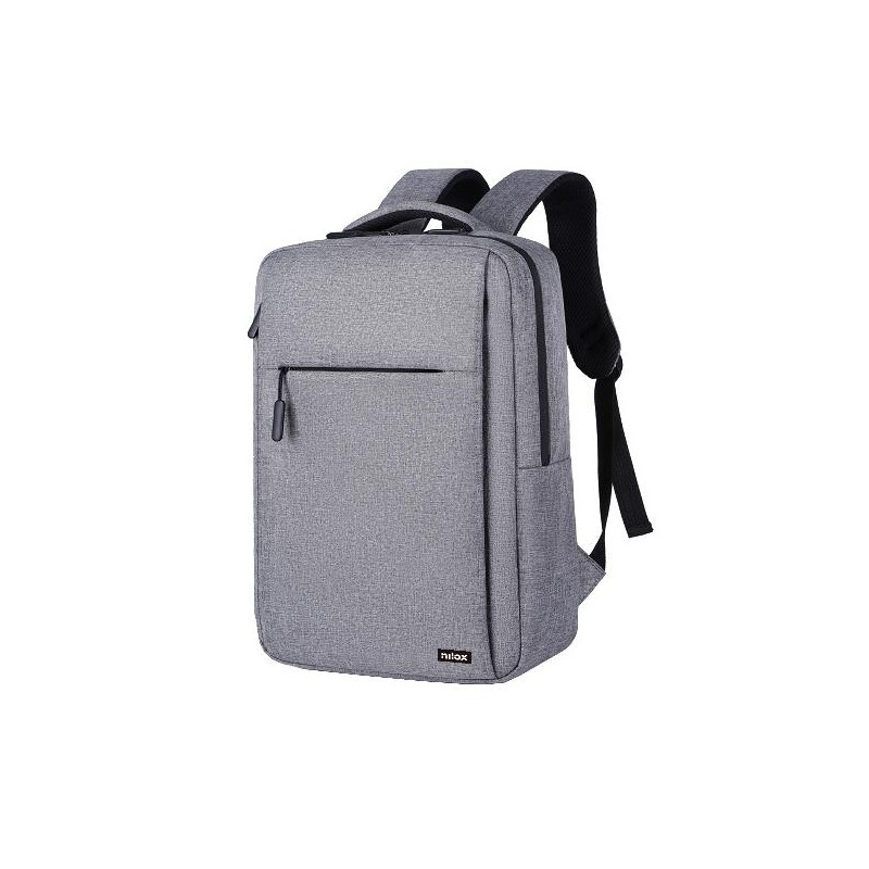 Mochila nilox nxbk035 para portatil 15.6 pulgadas gris