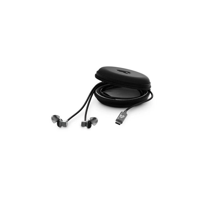Auriculares energy sistem metallized usb tipo c negro