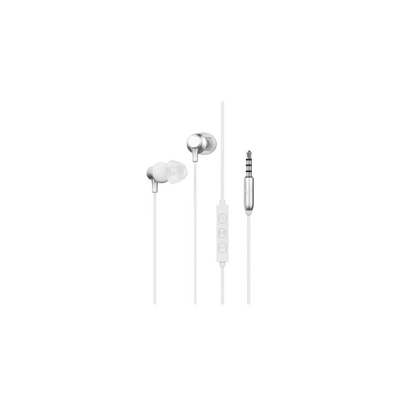 Auriculares energy sistem metallized jack 3.5mm blanco