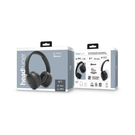Auriculares energy sistem headtuner fm bluetooh graphite