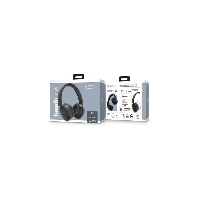 Auriculares energy sistem headtuner fm bluetooh graphite