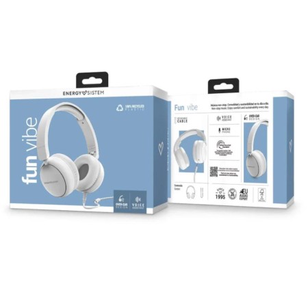 Auriculares energy sistem funvibe jack 3.5mm blanco