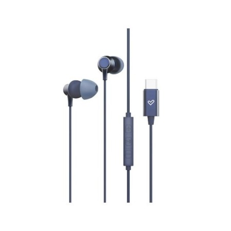 Auriculares energy sistem metallized usb tipo c azul