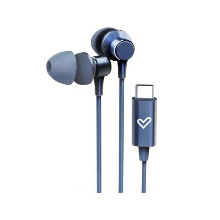 Auriculares energy sistem metallized usb tipo c azul