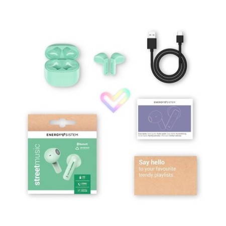 Auriculares energy sistem streetmusic inalambrico menta