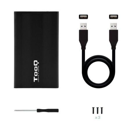 Caja Externa para Disco Duro de 2.5″ TooQ TQE-2510B/ USB 2.0