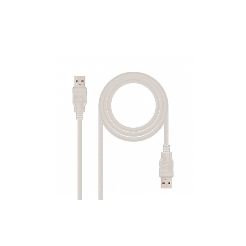 Nanocable Cable USB 2.0, Tipo A/M-A/M, 2.0 m