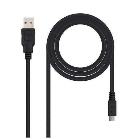 Cable usb tipo a 2.0 a micro usb tipo b nanocable 1.8m negro macho - macho