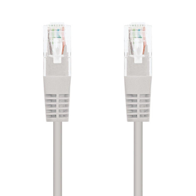 Cable red nanocable latiguillo rj45 utp cat6 1m gris