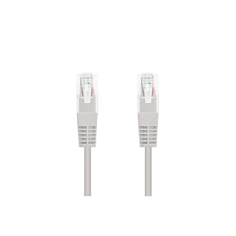 Cable red nanocable latiguillo rj45 utp cat6 2m gris