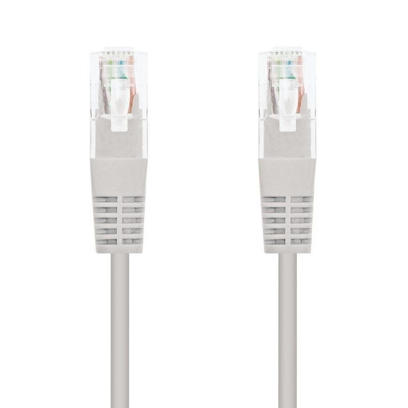 Cable red nanocable latiguillo rj45 utp cat6 2m gris
