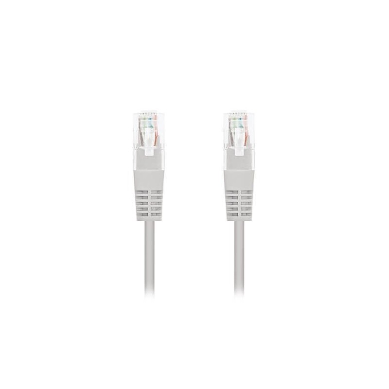Cable red nanocable latiguillo rj45 utp cat6 10m gris