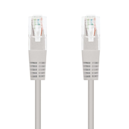 Cable red nanocable latiguillo rj45 utp cat6 10m gris