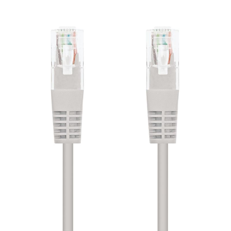 Cable red nanocable latiguillo rj45 utp cat6 10m gris