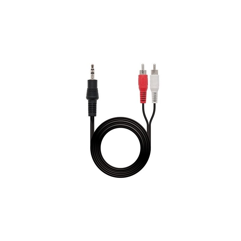 Nanocable Cable Audio, Jack 3.5/M-2xRCA/M 1,5 M