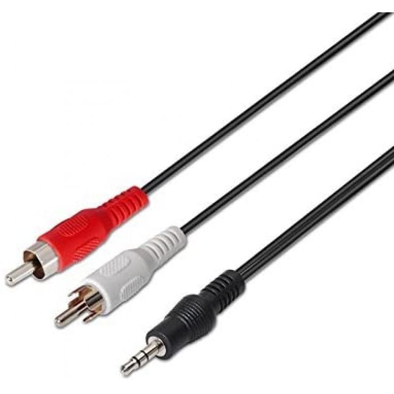 Nanocable Cable Audio Estereo 3.5/M-2xRCA/M, 10 m