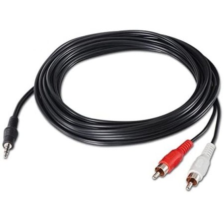 Nanocable Cable Audio Estereo 3.5/M-2xRCA/M, 10 m