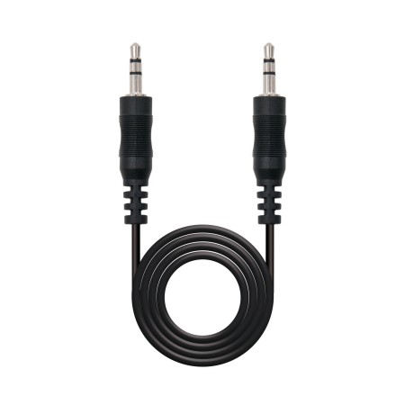 Nanocable Cable Audio, Jack 3.5/M-M, negro, 5 M