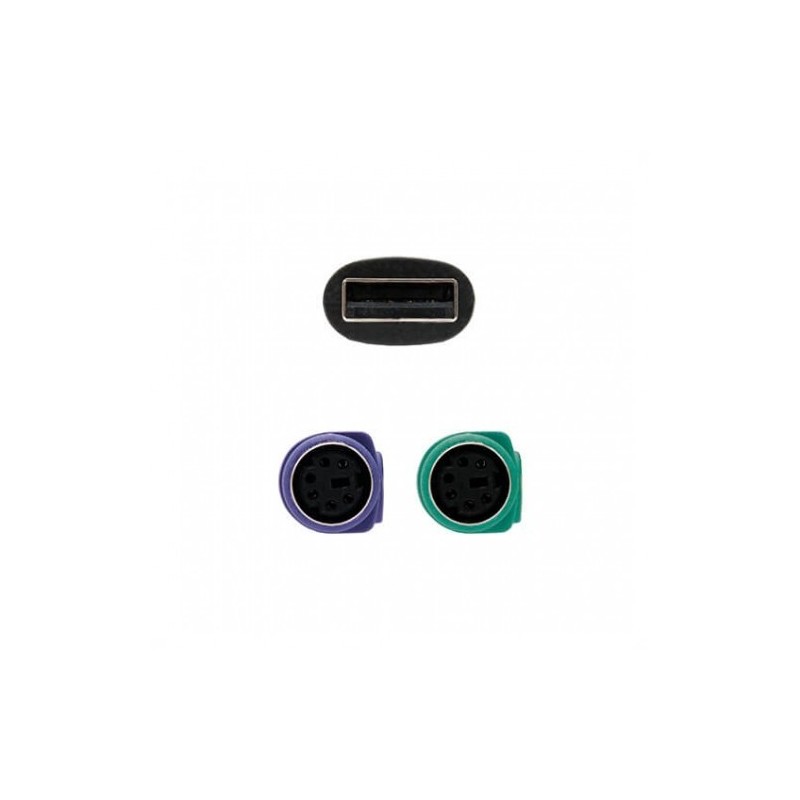 Conversor PS/2 Nanocable 10.03.0101/ 2x PS/2 Hembra - USB Macho