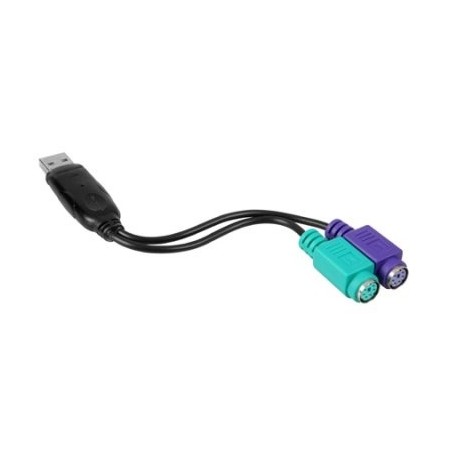 Conversor PS/2 Nanocable 10.03.0101/ 2x PS/2 Hembra - USB Macho