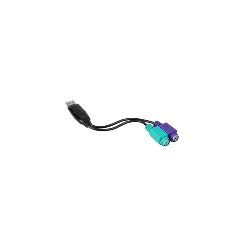 Conversor PS/2 Nanocable 10.03.0101/ 2x PS/2 Hembra - USB Macho