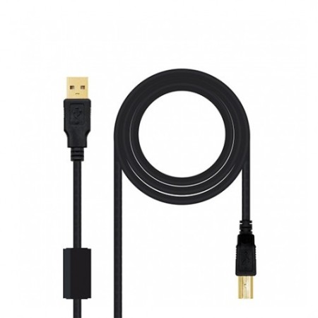 Nanocable Cable USB 2.0 Impresora Ferrita 5 M