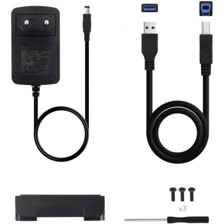 Caja Externa para Disco Duro de 3.5″ TooQ TQE-3527B/ USB 3.1