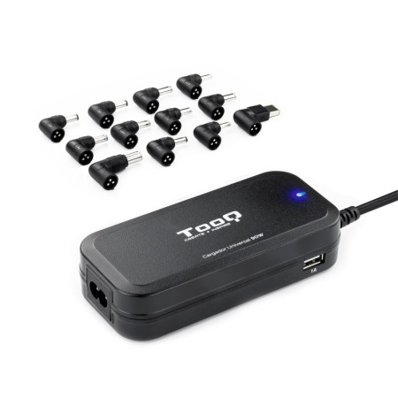 Cargador automatico universal tooq tqlc - 90bs02at 90w 2xusb 12 conectores