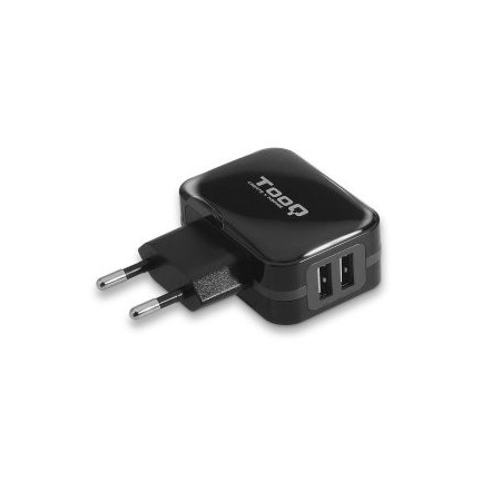 Cargador de Pared TooQ TQWC-1S02/ 2xUSB/ 17W
