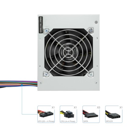 Fuente alimentacion tooq ep - ii sfx matx tqep - 500s - sfx 500w