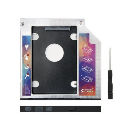 Adaptador disco duro nanocable de 9.5mm para unidad óptica portátil de 12.7mm