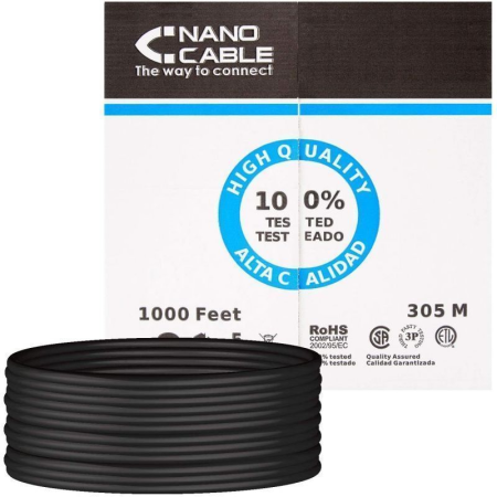 Nanocable Bobina Cable RJ45 CAT6 UTP Rigido305 Ex