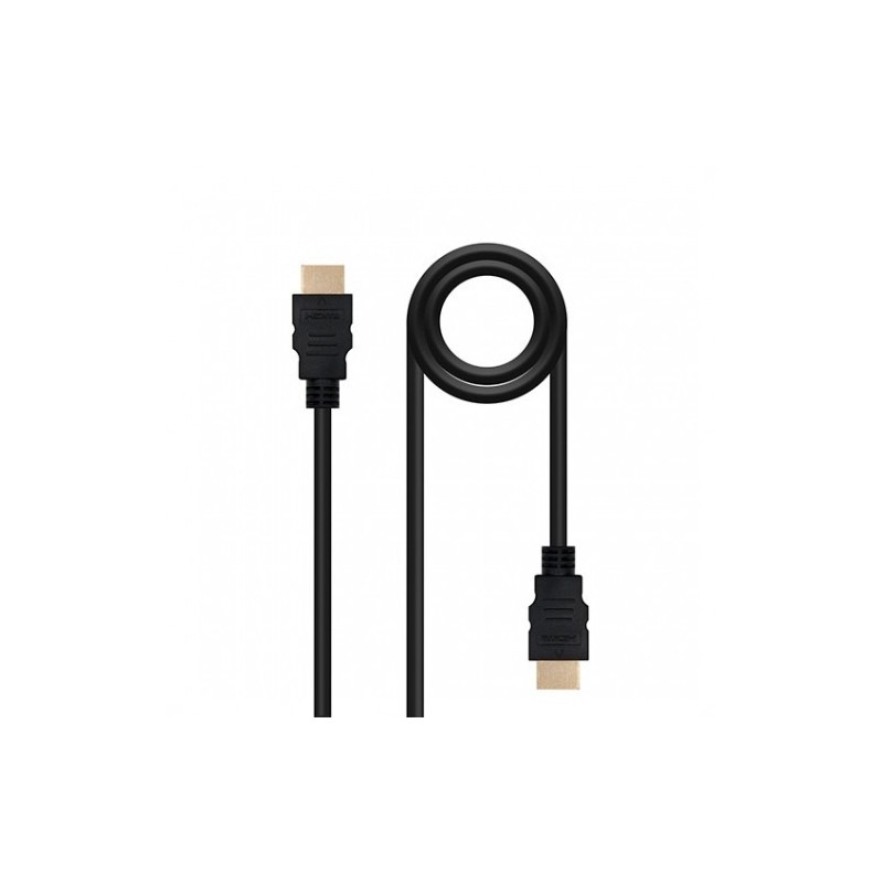 Cable hdmi(a) a hdmi(a) 4k 2m nanocable negro macho - macho - 60hz - 18gbps - v2.0