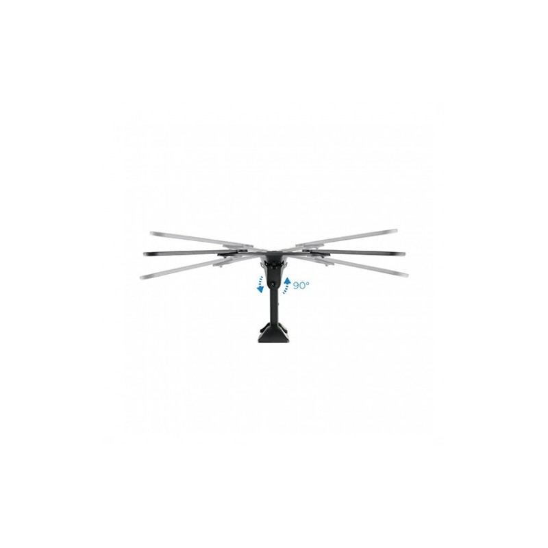Soporte tv - monitor tooq 23 pulgadas - 55 pulgadas giratorio - inclinable 2 pivotes lp2255tn - b - vesa max 400x400 - inclinaci