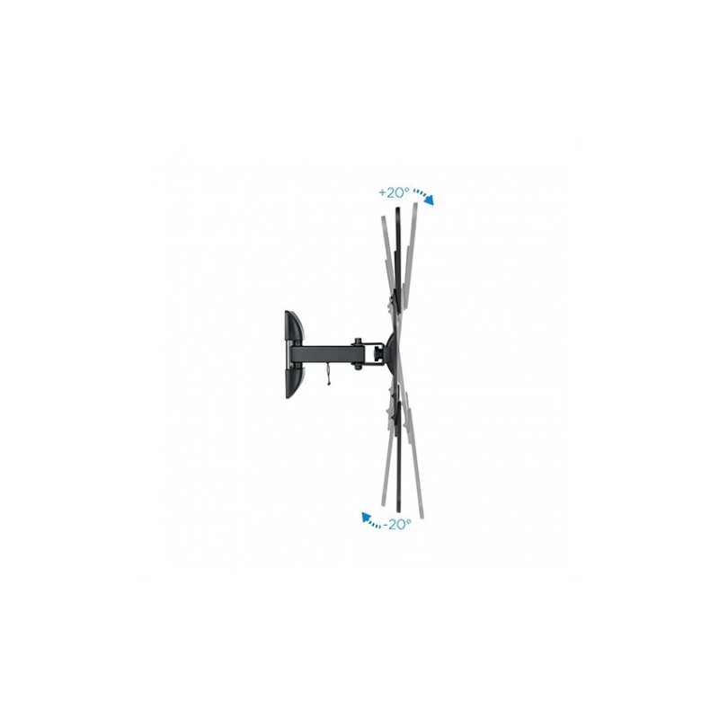 Soporte tv - monitor tooq 23 pulgadas - 55 pulgadas giratorio - inclinable 2 pivotes lp2255tn - b - vesa max 400x400 - inclinaci