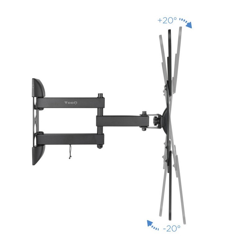 Soporte pared tv tooq lp6055tn - b negro 23 - 55 pulgadas max 30 kg